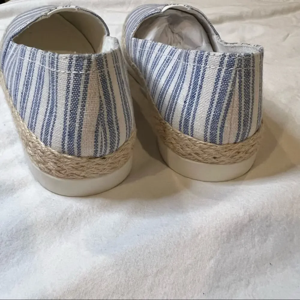 Esprit NWOB Ella Blue Stripe Espadrille size 6